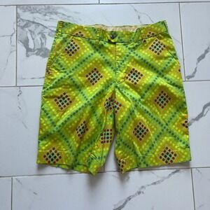 Loudmouth Golf Men's Dot Matrix shorts green size 32